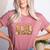 Autumn Pumpkin Thanksgiving Coffee Floral Teacher Fall Women's Heather T-Shirt Heather Mauve Autumn Pumpkin Thanksgiving Coffee Floral Teacher Fall Women's Heather T-Shirt Heather Mauve