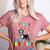 My Birthday Colorful Costume Boston Terrier Party Women's Heather T-Shirt Heather Mauve