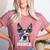 Boston Terrier 4th Of July Merica Men Women USA Flag Vintage Women's Heather T-Shirt Heather Mauve