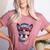 Boston Terrier 4th Of July US Merica Bostie Dog Patriotic For Men Women Kids Women's Heather T-Shirt Heather Mauve