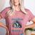 Boston Terrier American Gentleman Bibliophile Book Lover Women's Heather T-Shirt Heather Mauve
