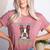 Boston Terrier Brindle Dog Professional Human Trainer Women's Heather T-Shirt Heather Mauve