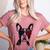 Boston Terrier Dog 4th July America USA Flag Men Women Kids Women's Heather T-Shirt Heather Mauve