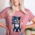 Boston Terrier Dog American USA US Flag Pets Vintage Outfit Women's Heather T-Shirt Heather Mauve
