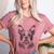 Boston Terrier Dog Bostie Nature Memorial Idea Men Women Women's Heather T-Shirt Heather Mauve