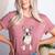 Boston Terrier Dog Motif Pet Art Boston Terrier For Men Women Kids Women's Heather T-Shirt Heather Mauve