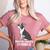 Boston Terrier Dog Owner Grandma Women's Heather T-Shirt Heather Mauve