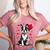 Boston Terrier Dog Valentine's Day Dog Owner Valentine Women's Heather T-Shirt Heather Mauve