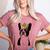 Boston Terrier Dog Wearing Crown For Men Women Girls Kids Women's Heather T-Shirt Heather Mauve