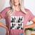 Boston Terrier Dogs With Sunglasses Photo Pets Meme Women's Heather T-Shirt Heather Mauve