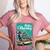 Boston Terrier Merry Christmas Tree Truck Dog X-Mas Women's Heather T-Shirt Heather Mauve