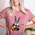 Boston Terrier Playing Guitar Boston Terrier Women's Heather T-Shirt Heather Mauve
