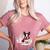 Boston Terrier In The Snow Merry Christmas Winter Women's Heather T-Shirt Heather Mauve
