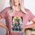 Boston Terrier Tarot Card Dog Women's Heather T-Shirt Heather Mauve