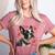 Boston Terrier Is My Valentine Cute Pet Dog Owner Valentine Women's Heather T-Shirt Heather Mauve