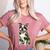 Camo Boston Terrier Pet Owner Camouflage Dog Lover Women's Heather T-Shirt Heather Mauve