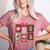 Christmas Teacher Stamps Women's Heather T-Shirt Heather Mauve