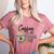 Coffee Gives Me Teacher Power Teacher Elementary Women Women's Heather T-Shirt Heather Mauve