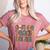 Coffee Teach Repeat Leopard Print Back To School Teachers Women's Heather T-Shirt Heather Mauve