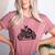 Cool Boston Terrier Riding a Motorcycle Biker Dog Lover For Men Women Kids Women's Heather T-Shirt Heather Mauve