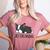 Cute Boston Terrier Boston Mama Women's Heather T-Shirt Heather Mauve