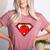 Cute Distressed Super Teacher Superhero Apple Shirt Women's Heather T-Shirt Heather Mauve Cute Distressed Super Teacher Superhero Apple Shirt Women's Heather T-Shirt Heather Mauve