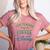 Disney This Teacher Runs On Coffee And Disney Gradient Logo Women's Heather T-Shirt Heather Mauve Disney This Teacher Runs On Coffee And Disney Gradient Logo Women's Heather T-Shirt Heather Mauve