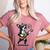 Dog Playing Guitar Singing Boston Terrier For Men Women Girls Kids Women's Heather T-Shirt Heather Mauve