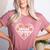 Drama Teacher Heart Pumpkin Ghost Halloween Kids Women's Heather T-Shirt Heather Mauve