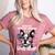 Even My Boston Terrier Loves Trump Trump Supporter Dog Lover Women's Heather T-Shirt Heather Mauve