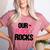 Our Flock Rocks Flamingo Mother's Day Teacher Women's Heather T-Shirt Heather Mauve