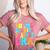 In My Glowing Teacher Era Groovy Colorful Bright Women's Heather T-Shirt Heather Mauve In My Glowing Teacher Era Groovy Colorful Bright Women's Heather T-Shirt Heather Mauve