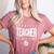 Greatest Teacher Of All Time Teachers Day 1 Teacher Goat Women's Heather T-Shirt Heather Mauve