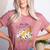 Halloween Floral Ghost Teacher Are You Falloween Directions Women's Heather T-Shirt Heather Mauve