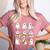 Halloween Ghost Music Teacher Playing Instruments Women's Heather T-Shirt Heather Mauve Halloween Ghost Music Teacher Playing Instruments Women's Heather T-Shirt Heather Mauve