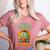 Halloween Teacher Librarian Monster Reading Books Men Women Kids Women's Heather T-Shirt Heather Mauve