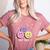 Happy To See Your Face Smile Face Teacher Back To School Women's Heather T-Shirt Heather Mauve Happy To See Your Face Smile Face Teacher Back To School Women's Heather T-Shirt Heather Mauve