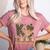 K Is For Kindergarten Teacher Coquette Bow Camo Women's Heather T-Shirt Heather Mauve K Is For Kindergarten Teacher Coquette Bow Camo Women's Heather T-Shirt Heather Mauve