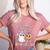 Kindergarten Boo Crew Halloween Floral Ghost Kinder Teacher Women's Heather T-Shirt Heather Mauve