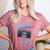 Kindergarten Is My Jam Vintage 80s Boombox Teacher Student Women's Heather T-Shirt Heather Mauve