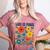Leer Es Poder Cute Floral Boho Spanish Teacher Reading Women's Heather T-Shirt Heather Mauve Leer Es Poder Cute Floral Boho Spanish Teacher Reading Women's Heather T-Shirt Heather Mauve