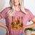 Librarian Turkey Reading Book Fall Thanksgiving Teacher Women's Heather T-Shirt Heather Mauve