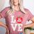 LOVE Apple 3rd Grade Teacher Student School Women's Heather T-Shirt Heather Mauve