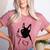 I Love My Boston Terrier Dog With Heart Women's Heather T-Shirt Heather Mauve