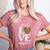 Love Leopard Print Teacher Cheetah School Inspire Teach Women's Heather T-Shirt Heather Mauve Love Leopard Print Teacher Cheetah School Inspire Teach Women's Heather T-Shirt Heather Mauve