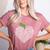 NC Red For Ed North Carolina Proud Teacher Apple T-Shirt Women's Heather T-Shirt Heather Mauve NC Red For Ed North Carolina Proud Teacher Apple T-Shirt Women's Heather T-Shirt Heather Mauve