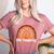 One Thankful Science Teacher Rainbow Boho Fall Thanksgiving Women's Heather T-Shirt Heather Mauve One Thankful Science Teacher Rainbow Boho Fall Thanksgiving Women's Heather T-Shirt Heather Mauve