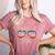 P41l Retro Kickin It 5th Grade Style Teacher Back To School For Men Women Girls Kids Women's Heather T-Shirt Heather Mauve