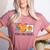 Peace Love Visuals Sped Teacher Pumpkin Skeleton Halloween Women's Heather T-Shirt Heather Mauve Peace Love Visuals Sped Teacher Pumpkin Skeleton Halloween Women's Heather T-Shirt Heather Mauve