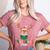 Preschool Crew Xmas Reindeer Teacher Student Christmas Women's Heather T-Shirt Heather Mauve